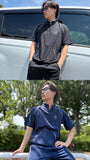 SPLIT NECK SHORT SLEEVE