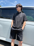 SPLIT NECK SHORT SLEEVE