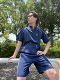 SPLIT NECK SHORT SLEEVE