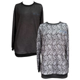 クルーネックトレーナー【ペイズリー柄】