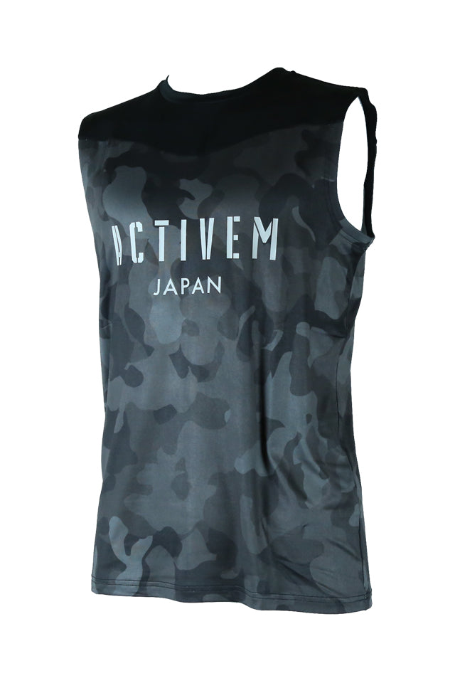 ブラック】ノースリーブシャツカモ柄 ※マーキング可 – ActiveM JAPAN
